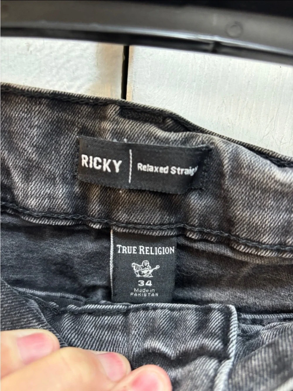 True Religion men relaxed skinny jeans Denim Pocket Jeans
